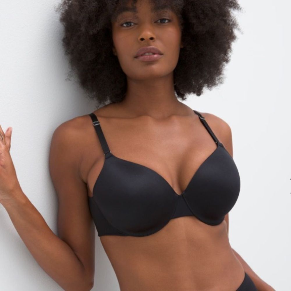 Soma Black Vanishing Back Full Coverage Underwire Bra 36D